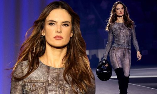 Alessandra Ambrosio Flaunts Her Incredible Figure In A Skintight Denim