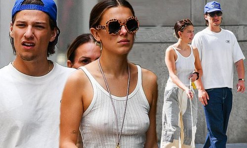 Millie Bobby Brown Wears Ultra Low Rise Cargos Out With Fiancé Jake