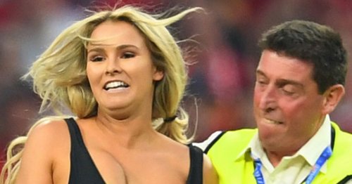 Champions League Streaker Who Wore Barely There Bikini Launches