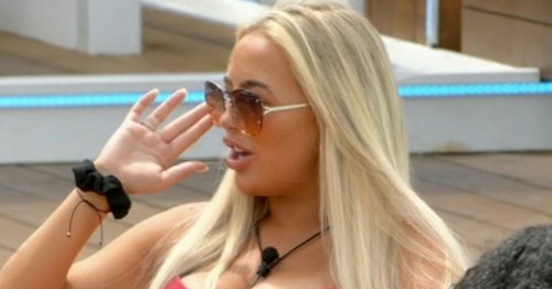 Love Island Fans Spot Jess Harding Tiny Bikini As Top Clings On For