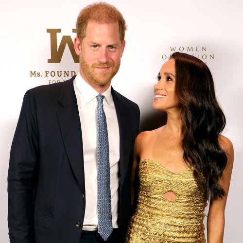 Meghan Markle Is Glittering In Gold During Red Carpet Date Night With