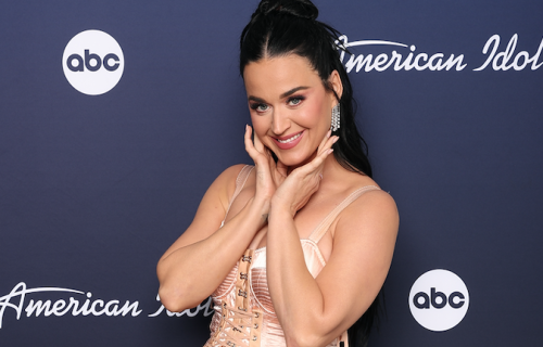 Katy Perry Channels Madonnas Iconic Cone Bra Costume In Pink Corset