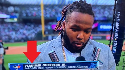 Espn Botches Graphic After Vladimir Guerrero Jr Wins Home Run Derby