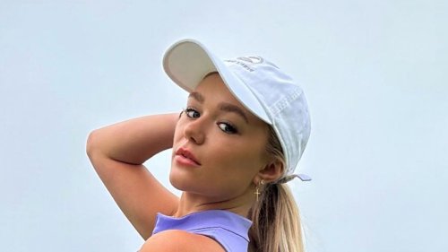 Paige Spiranac Rival Clairebear Almost Suffers Wardrobe Malfunction As