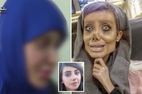 Creepy Angelina Jolie Lookalike Sahar Tabar Branded Mad Zombie As