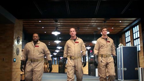 Peyton Eli Manning Jerome Bettis Drop Hilarious Ghostbusters Skit