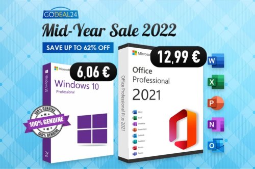 Pour les soldes, Godeal24 écrase les prix de ses licences (Windows 10, Office 2021)