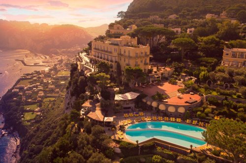 Take a dip in one of the most spectacular hotel pools in Italy