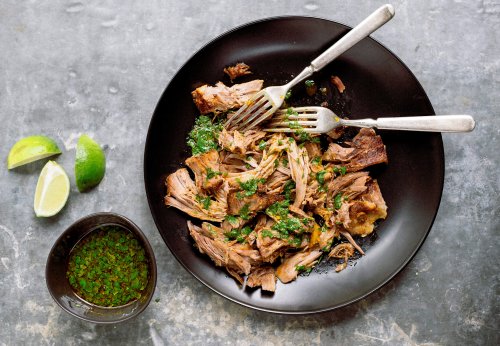 Cuban-Style Pork Shoulder with Mojo Sauce