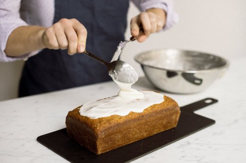Pistachio-Cardamom Loaf Cake