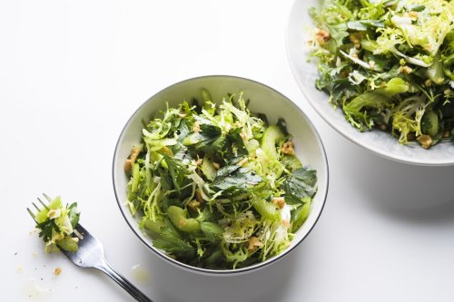 Celery and Greens Salad with Lemony Vinaigrette (Amanida d’Api)