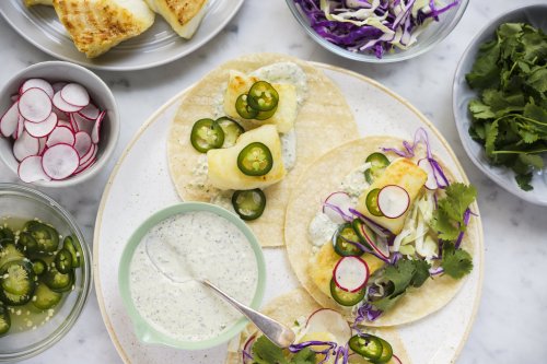 Fish Tacos with Lime-Pickled Jalapeños
