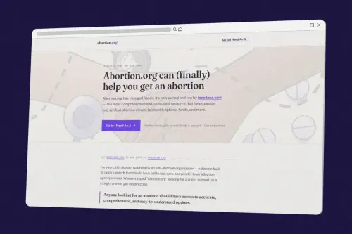 It took years for Abortion.org to actually be about abortion