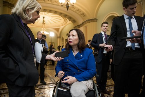 Senator Duckworth took her daughters to see ‘Barbie.’ Because she’s in a wheelchair, she had to wait outside.