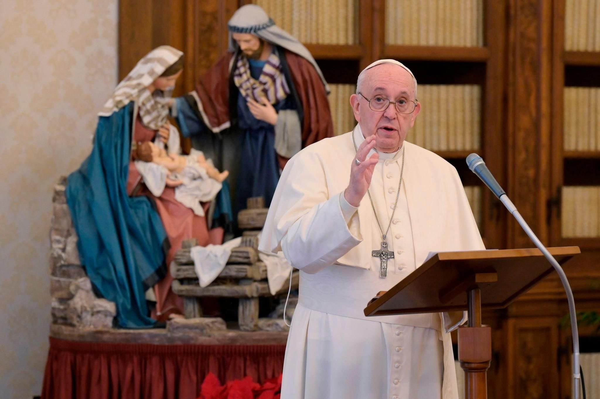 Papst Franziskus muss Predigt abbrechen