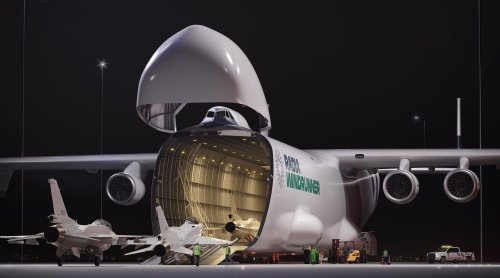 Das grösste Flugzeug der Welt weckt das Interesse des US-Militärs