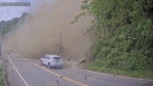 Felssturz in Taiwan: Eine Person verletzt