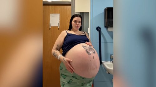 Zu viel Fruchtwasser: In der 31. Woche musste Lauren ins Spital
