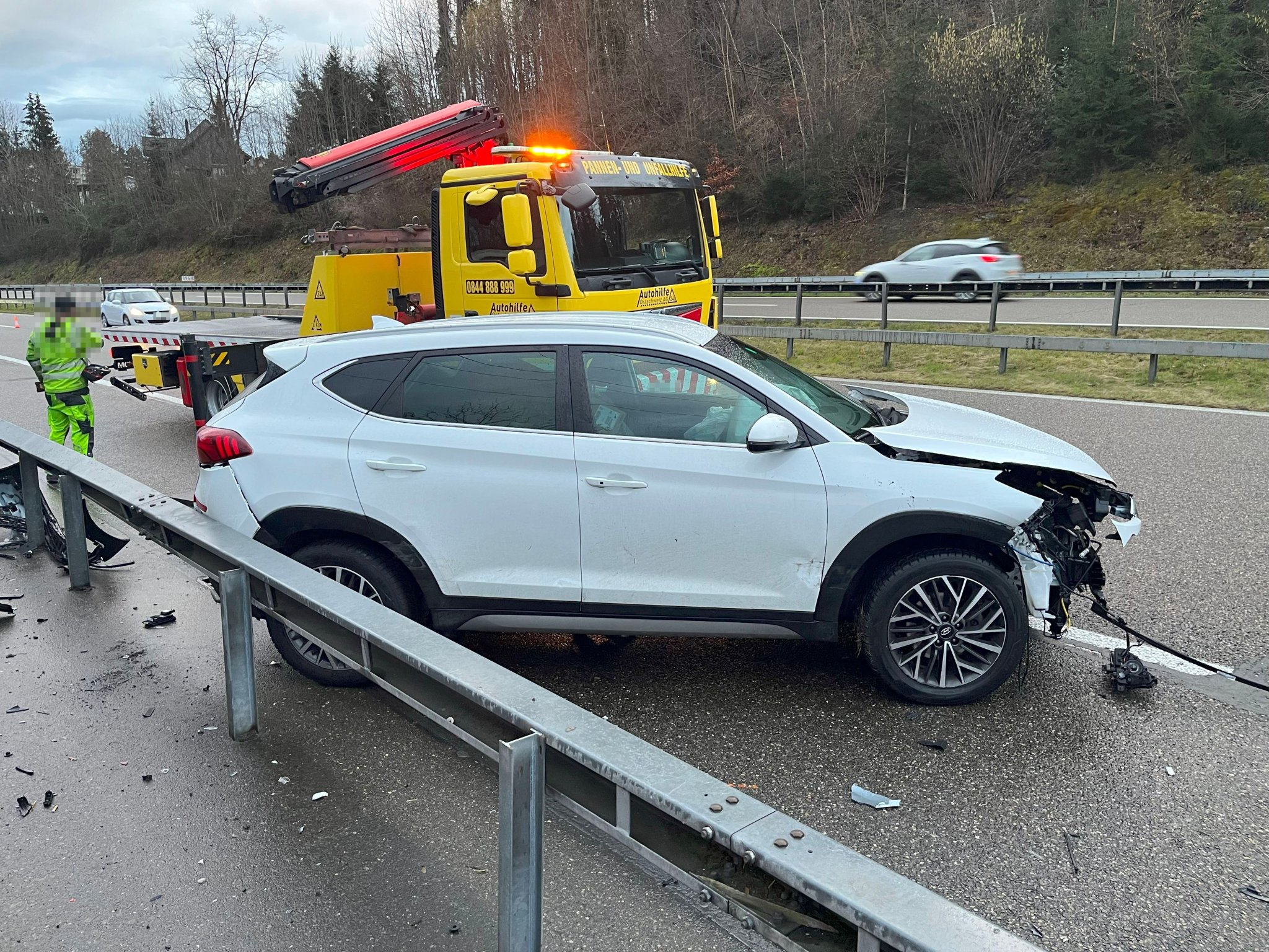 Unfall-Serie auf der A1: Zwei Kollisionen in kurzer Zeit