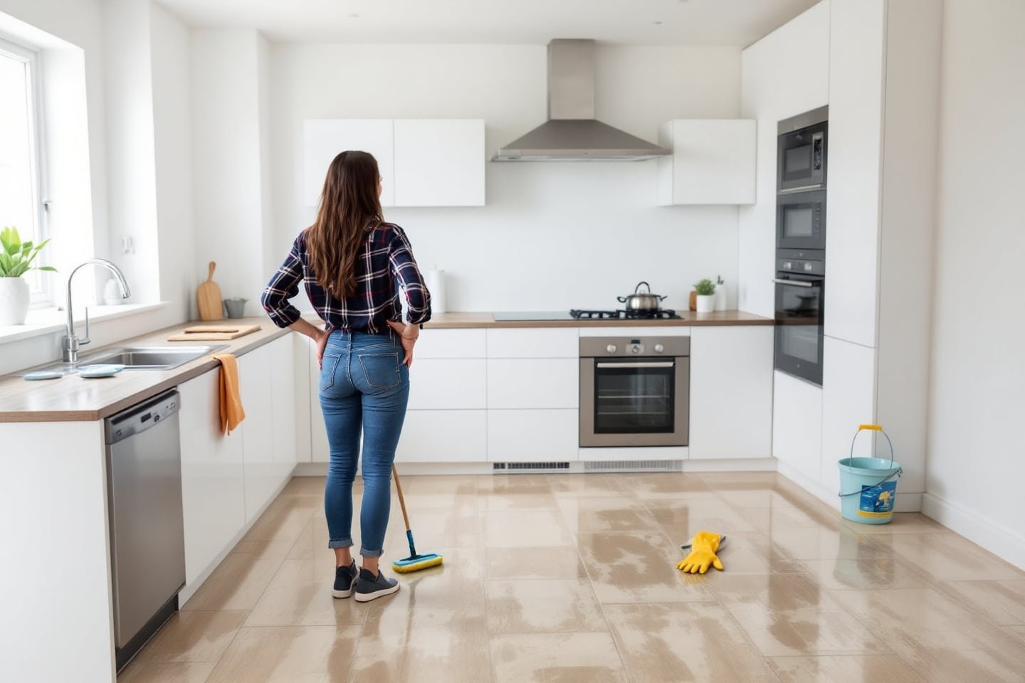 Le carrelage de votre cuisine fait grise mine ? Cette astuce simple va lui redonner son éclat d’antan