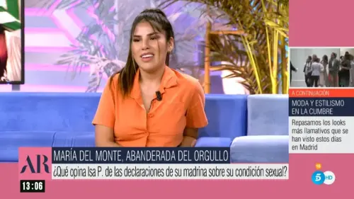 El programa de Ana Rosa | Isa Pantoja reconoce que le sorprendió que María del Monte hablase abiertamente de su condición sexual: "Me alegro mucho por ella"