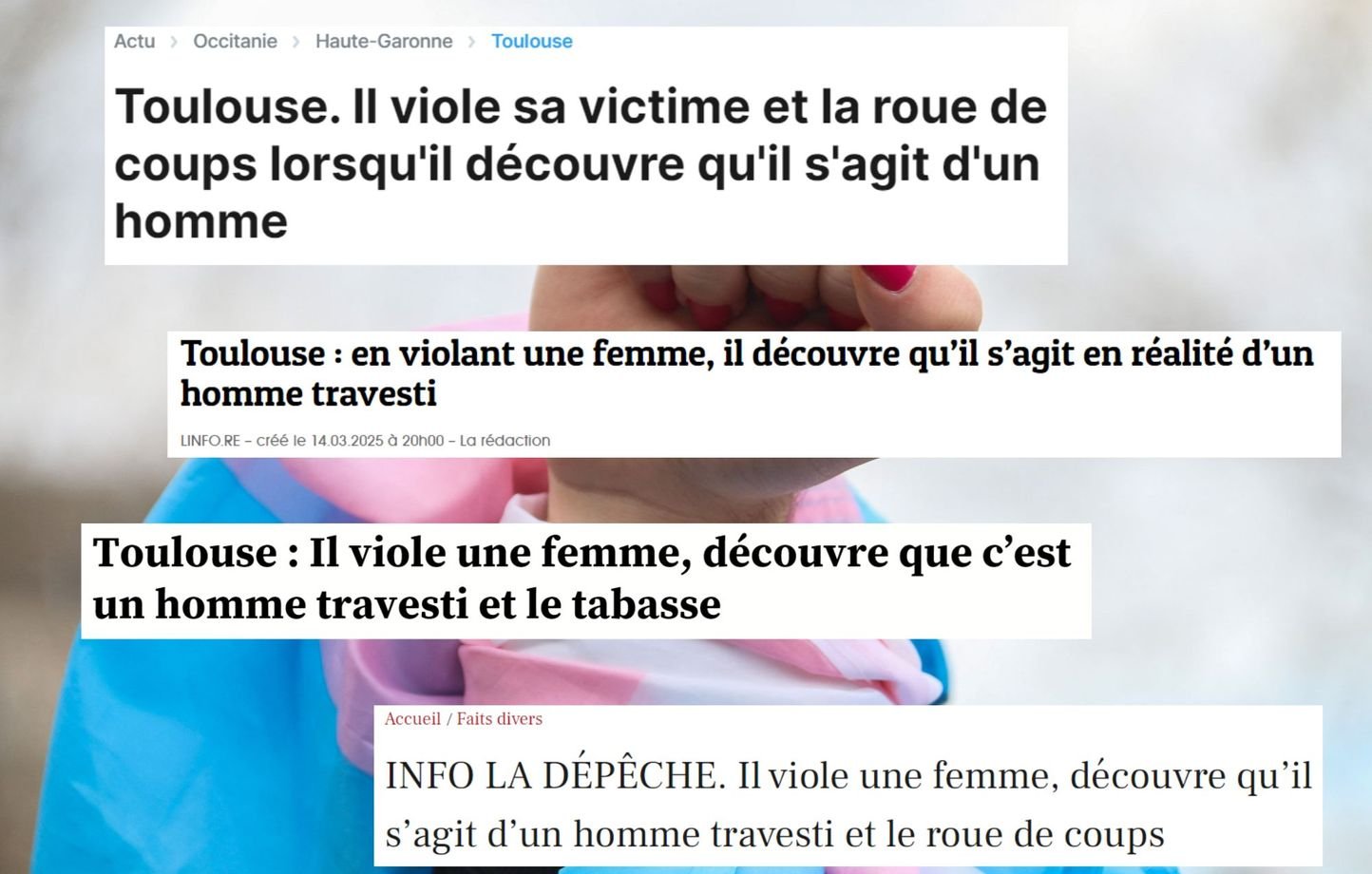 Une agression à Toulouse met en évidence la transphobie banalisée de la police et des médias