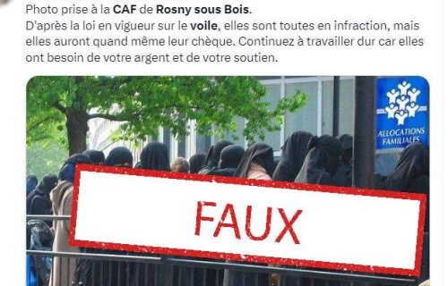Rosny-sous-Bois : Cette photo de femmes voilées est un montage