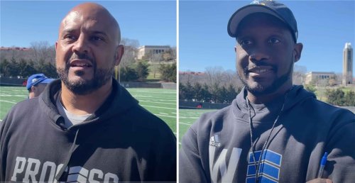 WATCH: Chris Simpson, Jonathan Wallace break down their position rooms during spring ball