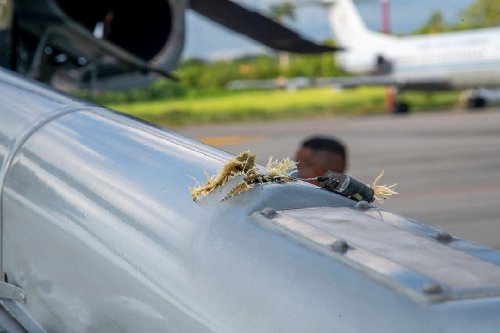 Hubschrauber von Kolumbiens Präsident beschossen