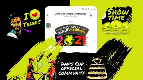 El apoyo al equipo español en la Copa Davis, ahora también en Viber