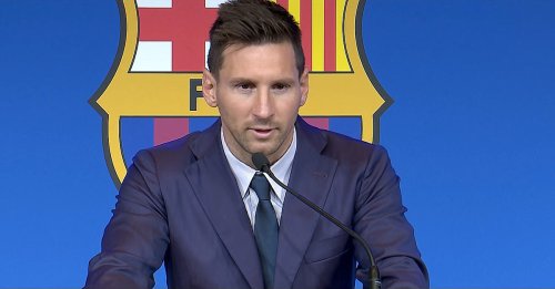 Lionel Messi qui rejoindra l'Inter Miami évoluera dans un championnat moins exigeant et moins médiatique (Joan Laporta)
