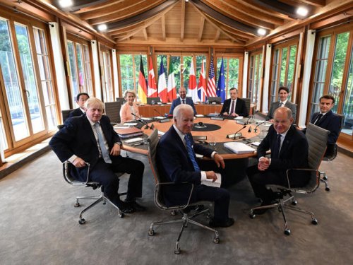 G7-Gipfel im Live-Ticker: Scholz begrüßt Gäste – als Biden und Macron hinaustreten, ruft Journalistin dazwischen