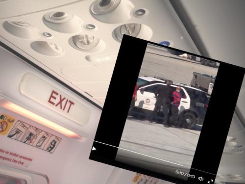 Stewardess versuchte noch einzugreifen: Flugzeug-Passagier öffnet einfach Notausgang-Tür
