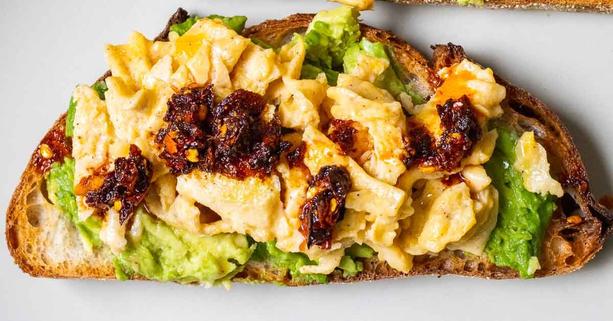 Avocado Egg Toast with Chili Crisp Recipe