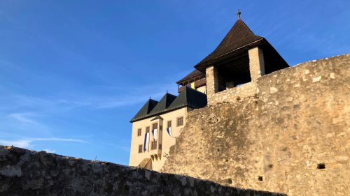 Die mittelalterliche Burg Trencin in der Slowakei