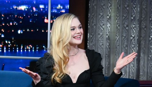 Elle Fanning Throws On Marilyn Monroe Wig “By Coincidence”