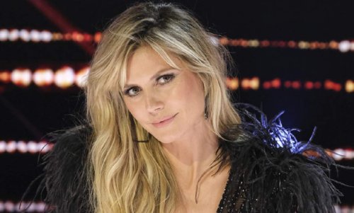 Heidi Klum Parties In Totally See-Thru Dress With Plunging Bodysuit ...