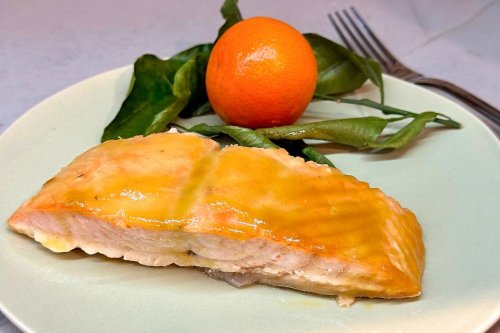 Drool-Worthy Honey Orange Dijon Baked Salmon Recipe (4 Ingredients, 20 Minutes)