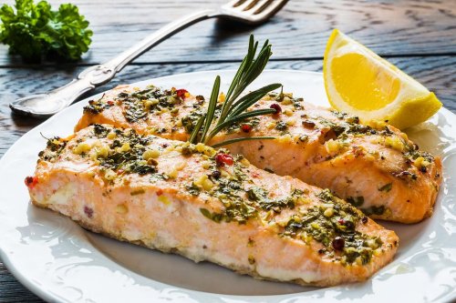 Mediterranean Garlic Butter Baked Salmon Recipe Has Some Surprising Flavors