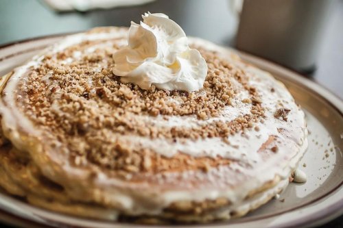 Fluffy Cinnamon Pancake Recipe With Cinnamon Glaze Is a Smile About to Happen