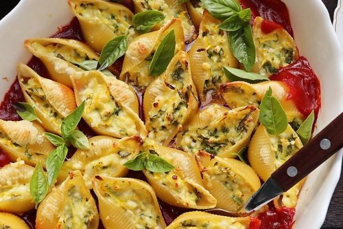 Zucchini Stuffed Shells Recipe Is a Cheesy Way to Eat Summer Squash