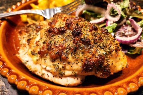 Melt In Your Mouth Caesar Baked Chicken Recipe (6 Ingredients, 35 Minutes)