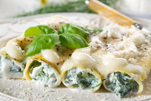 Savory Baked Spinach Manicotti Alfredo Pasta Shells Recipe Only Looks Complicated