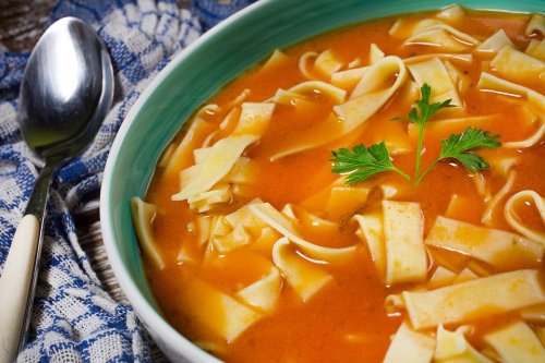 Old-Fashioned Tomato Noodle Soup Recipe Is Like a Hug From Grandma
