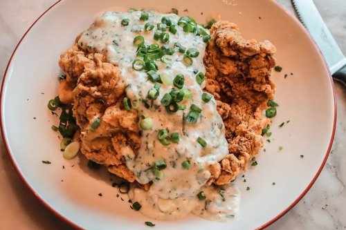 Morning Chicken Fried Steak Recipe With Hatch Chili Red Eye Cream Gravy & Roasted Potatoes | Beef | 30Seconds Food