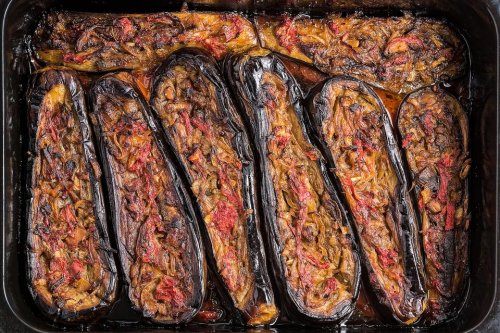 Classic Turkish Eggplant Recipe (Imam Bayildi): Easy Stuffed Eggplant on Flavor Overload