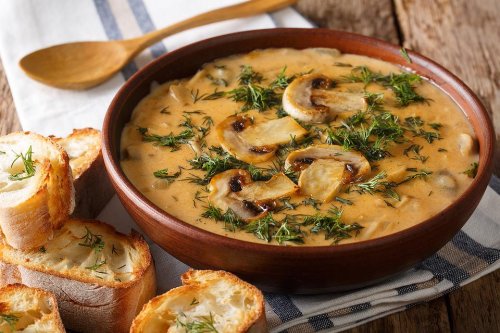 Creamy Hungarian Mushroom Soup Recipe Is Exploding With Flavor