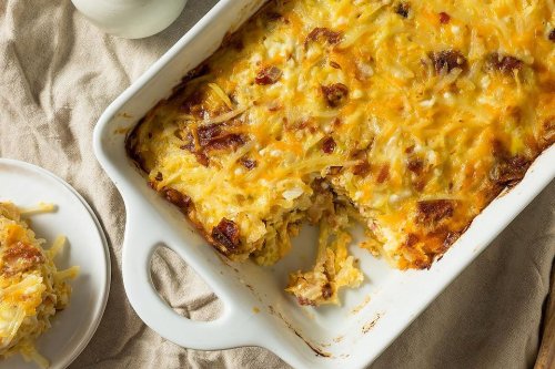 5-Ingredient Cheesy Bacon Breakfast Casserole Recipe Is a Brunch Recipe You'll Want Anytime