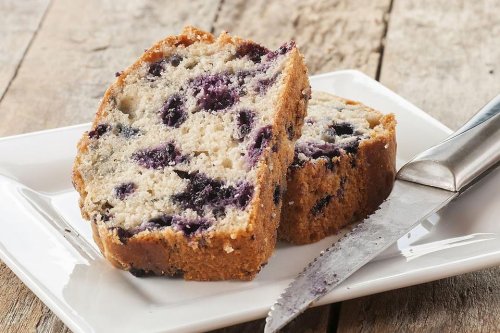 This Moist Banana Bread Recipe Includes Fresh Blueberries for Extra Flavor