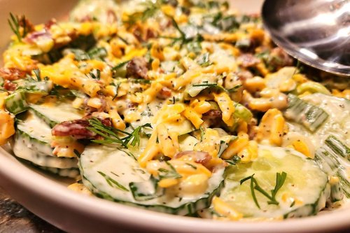 Loaded Cucumber Salad Recipe Is Low-Carb Deliciousness (6 Ingredients, 10 Minutes)